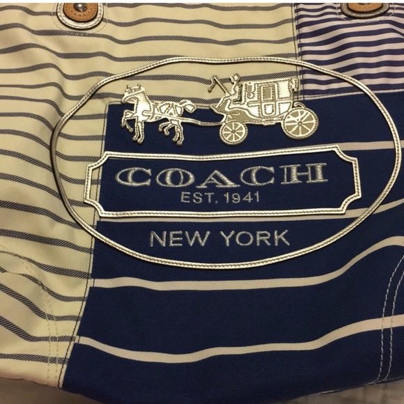 Coach Poppy Patchwork Tote - Picture 8 of 10